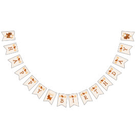 Poochtastic HAPPY BIRTHDAY Name Opt. op Vlag 7 Vlaggetjes