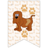 Poochtastic HAPPY BIRTHDAY Name Opt. op Vlag 7 Vlaggetjes (Eerste vlag)