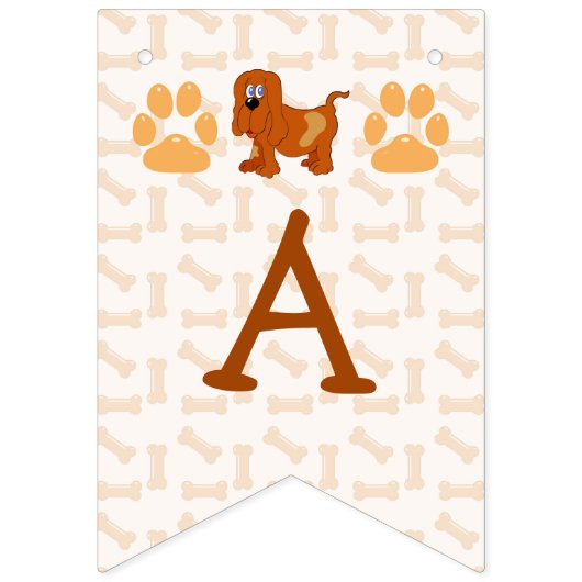 Poochtastic HAPPY BIRTHDAY Name Opt. op Vlag 7 Vlaggetjes (Derde vlag)