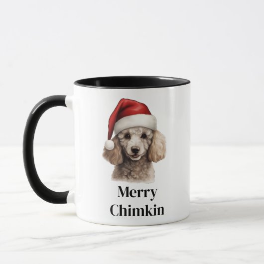Poodeldeken Kerstmanhoed Kersthond Mok (Links)