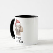 Poodeldeken Kerstmanhoed Kersthond Mok (Voorkant links)