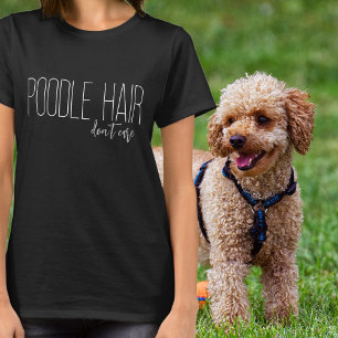 Poodelhaar, Geen Zorgen Witte Typografie T-shirt