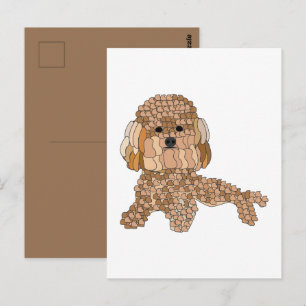 Poodelhond briefkaart