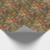 Poodelhond Herfst Oogst Thanksgiving Cadeaupapier (Hoek)