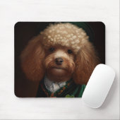 Poodelhond in St. Patrick's Day-jurk Muismat (Met muis)