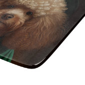 Poodelhond in St. Patrick's Day-jurk Snijplank (Hoek)