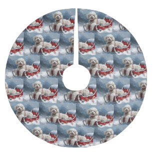Poodelhond Kerstfeestelijk Kerstboom Rok