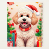 🎁Poodelhond Kerstman Hoed Kerst Planner (Achterkant)