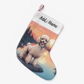 Poodelhond Kleine Kerstsok (Voorkant (Hangend))