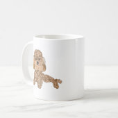 Poodelhond  koffiemok (Voorkant links)