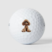 Poodelhondenliefhebber Golfballen (Voorkant)