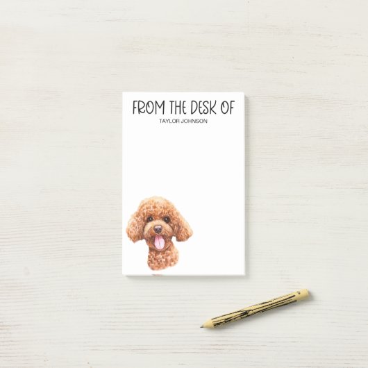 Poodelliefhebber Post-it® Notes (Op bureau)