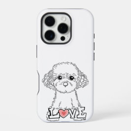Poodelliefhebber telefoonhoesje iPhone 16 pro hoesje