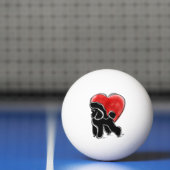Poodeltekening Pingpongbal (Net)