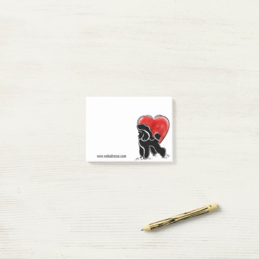 Poodeltekening Post-it® Notes (Op bureau)