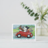 Poodjes in  Visitekaartjes voor automatische scrip (Staand voorkant)