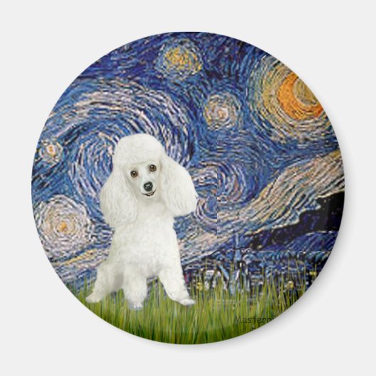 Poodle (14W) - De sterrenhemel Magneet (Voorkant)