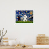 Poodle (14W) - Sterrennacht Poster (Keuken)