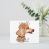 Poodle (abrikoos) Pa 2 Briefkaart (Staand voorkant)