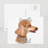 Poodle (abrikoos) Pa 2 Briefkaart (Voorkant / Achterkant)