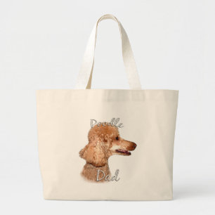 Poodle (abrikoos) Pa 2 Grote Tote Bag