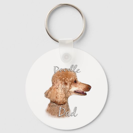 Poodle (abrikoos) Pa 2 Sleutelhanger (Achterkant)