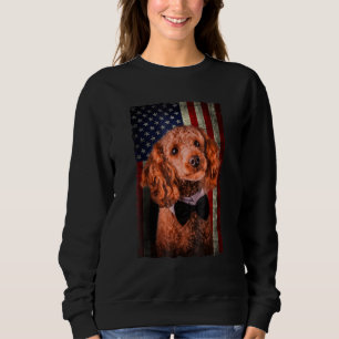 Poodle American Flag USA Patriotic Dog Trui