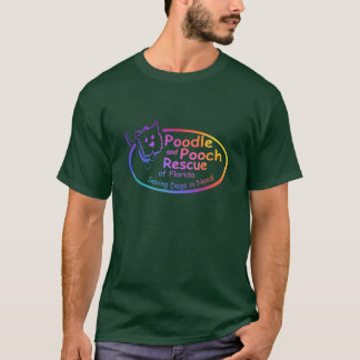 Poodle and Pooch Rescue of Florida Rainbow Gradien T-shirt