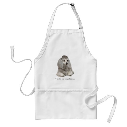 Poodle Apron Standaard Schort (Voorkant)