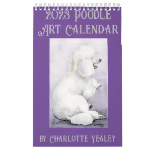 Poodle Art Calendar van Charlotte Yealey Kalender