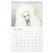 Poodle Art Calendar van Charlotte Yealey Kalender (Mar 2026)