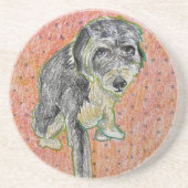 Poodle Aussie Sandstone Onderzetter (Voorkant)