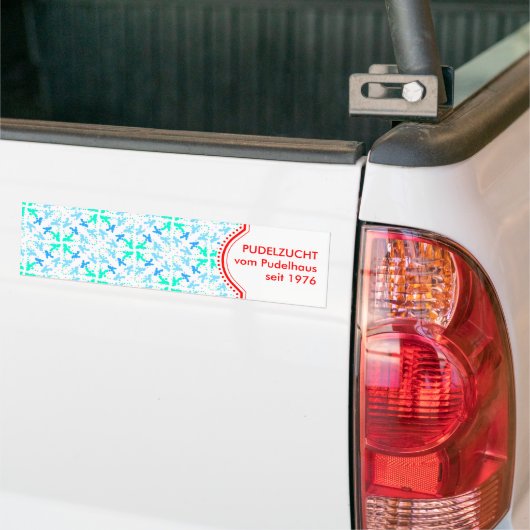 Poodle auto sticker (Op Truck)