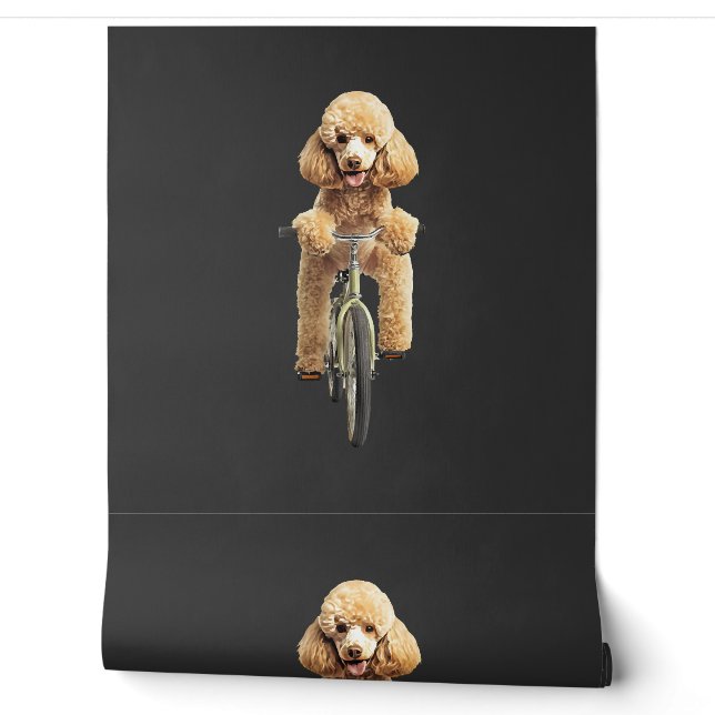 Poodle  behang (Afrollen)