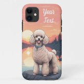 Poodle bij het meer Case-Mate iPhone case (Achterkant)