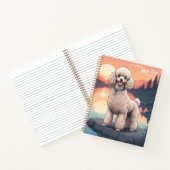 Poodle bij het meer notitieboek (Binnen)