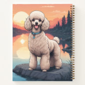 Poodle bij het meer notitieboek (Achterkant)