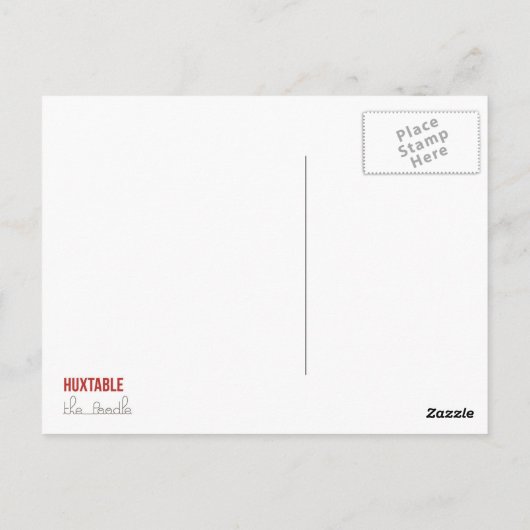 Poodle Birthday Briefkaart (Achterkant)