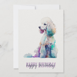 Poodle Birthday Kaart