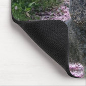 Poodle Black Mousepad Purple Flowers Muismat (Hoek)