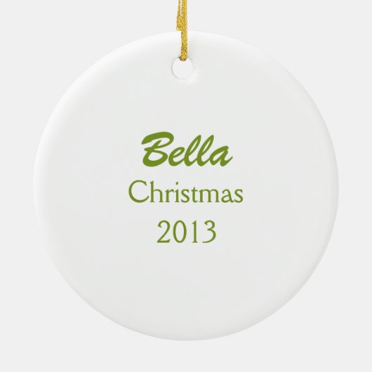 Poodle Black Speelgoed Kerstmis op maat Keramisch Ornament (Achterkant)