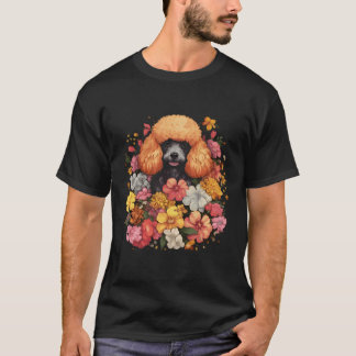 Poodle Bloemenboeket T-shirt