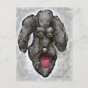 Poodle Briefkaart