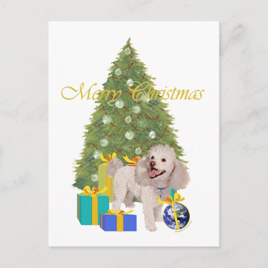 Poodle Briefkaart (Voorkant)