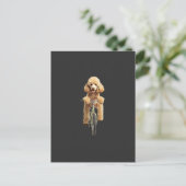 Poodle briefkaart (Staand voorkant)