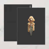 Poodle briefkaart (Voorkant / Achterkant)