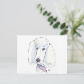 Poodle Briefkaart (Staand voorkant)