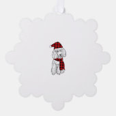 Poodle Buffalo Pset Poodles Hondenliefhebber Kerst Ornament Kaart (Voorkant)