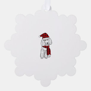 Poodle Buffalo Pset Poodles Hondenliefhebber Kerst Ornament Kaart
