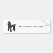 Poodle bumper sticker (Voorkant)